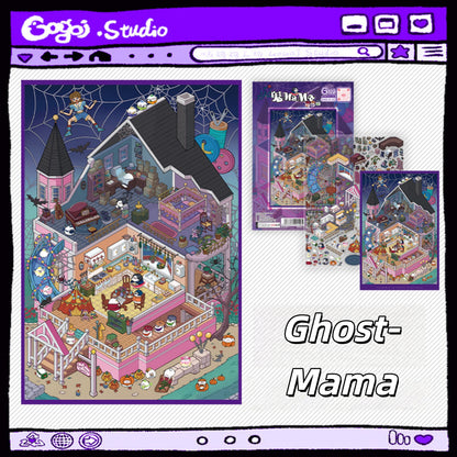 An Odyssey of Whimsy 3D Sticker | 6 Cute Miniature Scenes