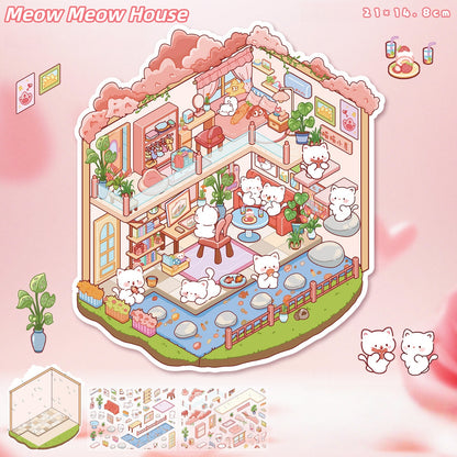Little Joys 3D Sticker | 4 Cute Miniature Scenes