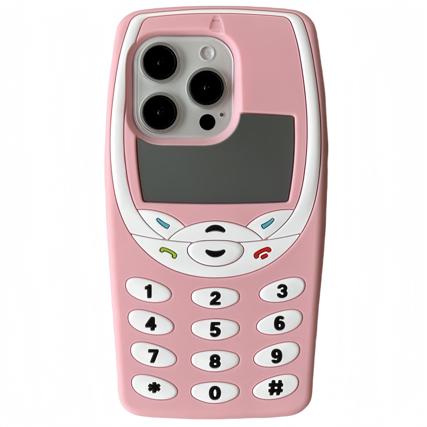 Vintage 3D Button Nokia Silicone Phone Case