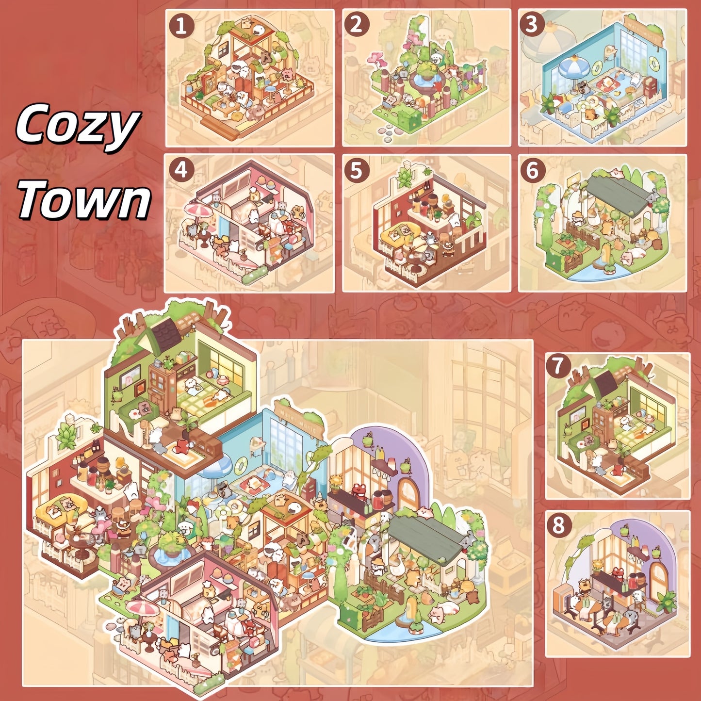 Energy Town 3D Sticker Book