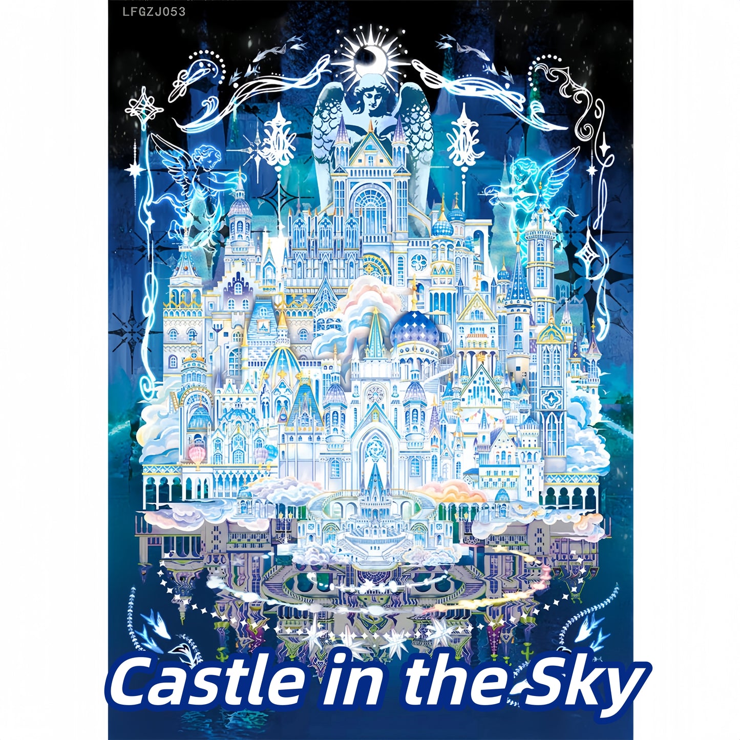 Celestial Stillness 3D Sticker | 2 Cute Miniature Scenes