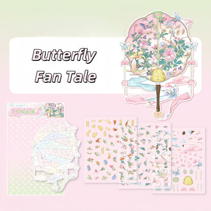 Antique Restoration 3D Sticker | 3 Cute Miniature Scenes