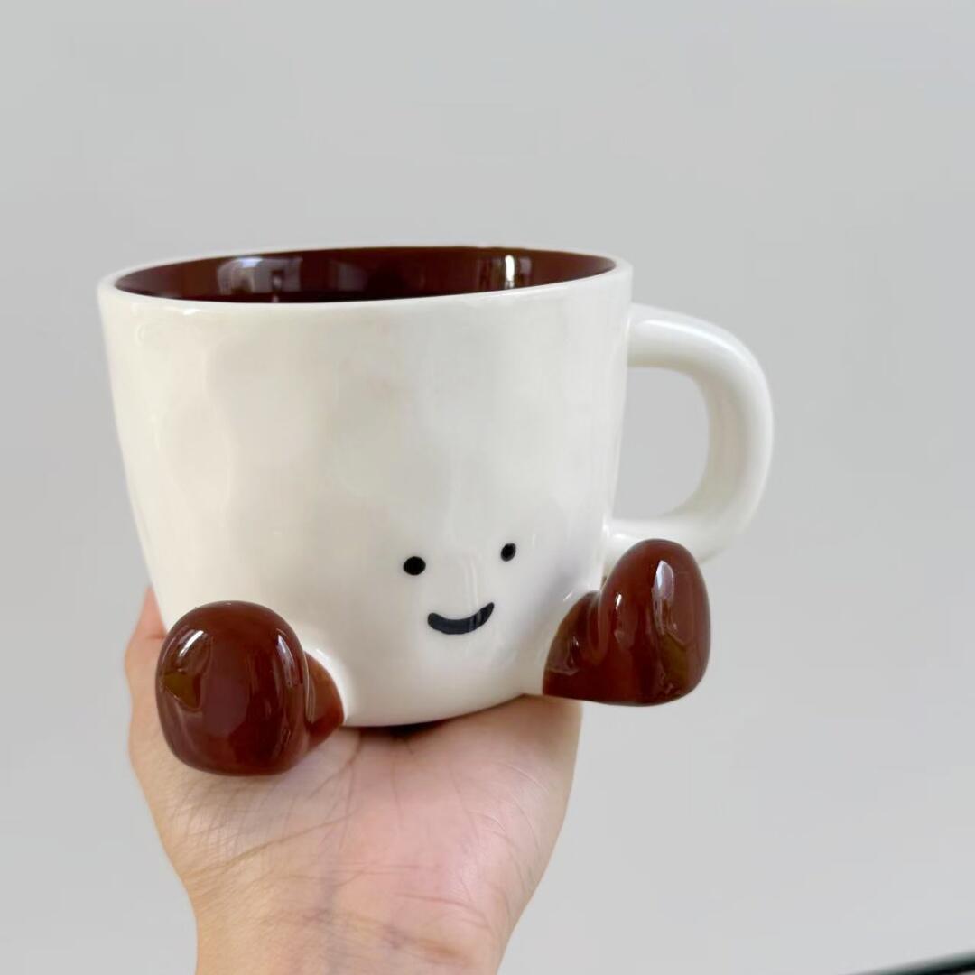Sitting Feet Ceramic Mug