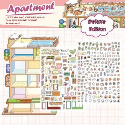 Fantasy World 3D Sticker | 2 Cute Miniature Scenes