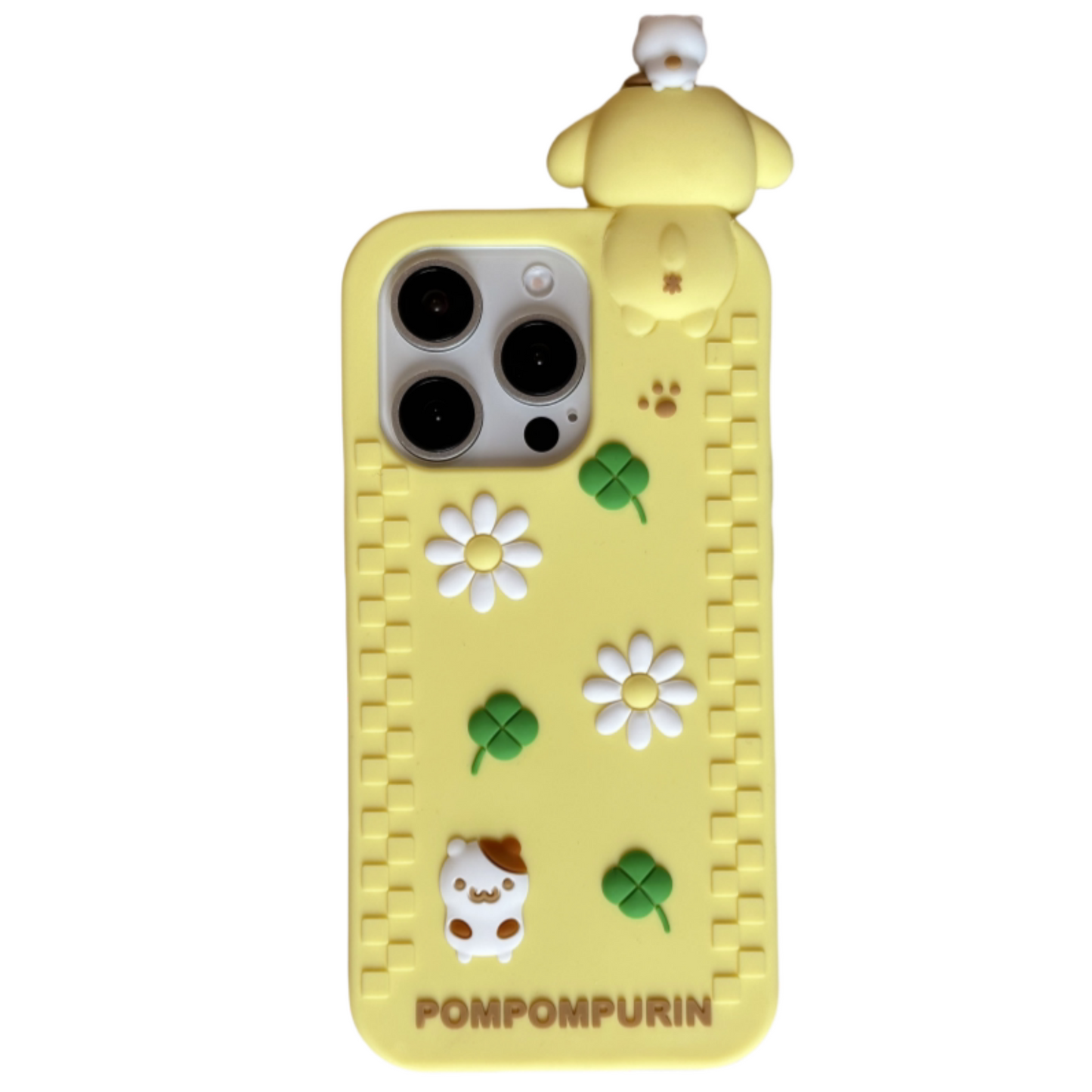 Cute Animals Belly Down Silicone Phone Case