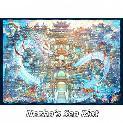 Chinese Mythology 3D Sticker | 2 Cute Miniature Scenes