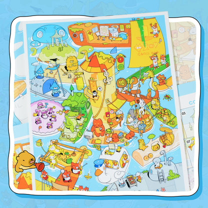 Let’s Imagine 3D Sticker | 3 Cute Miniature Scenes
