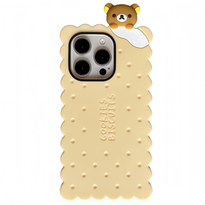 Little Bear Biscuit Silicone Phone Case