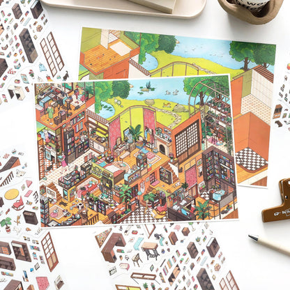 Brookside Cottage 3D Sticker