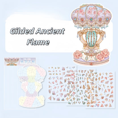 Antique Restoration 3D Sticker | 4 Cute Miniature Scenes