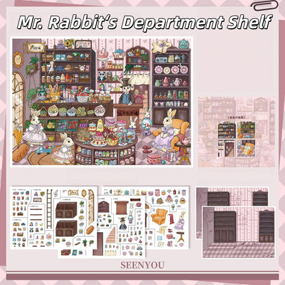 Paw Store 3D Sticker | 2 Cute Miniature Scenes
