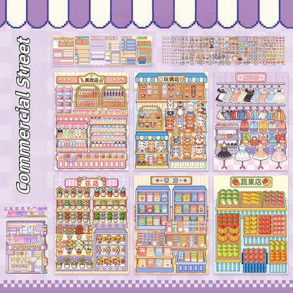 Eat & Shop 3D Sticker Book