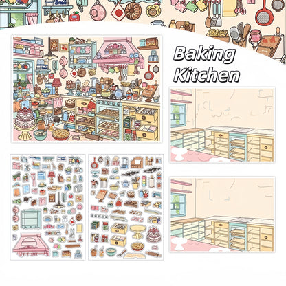 Little Corners 3D Sticker | 4 Cute Miniature Scenes