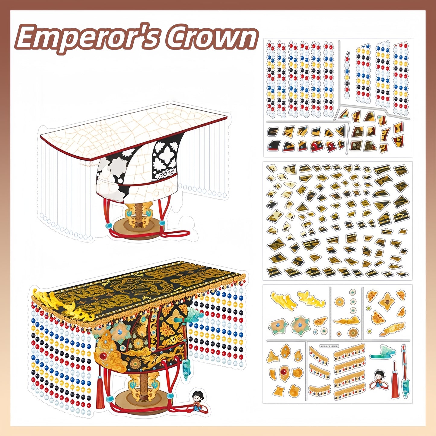 Cultural Relics Restoration 3D Sticker | 2 Cute Miniature Scenes