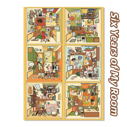 Treasured Memories 3D Sticker | 2 Cute Miniature Scenes