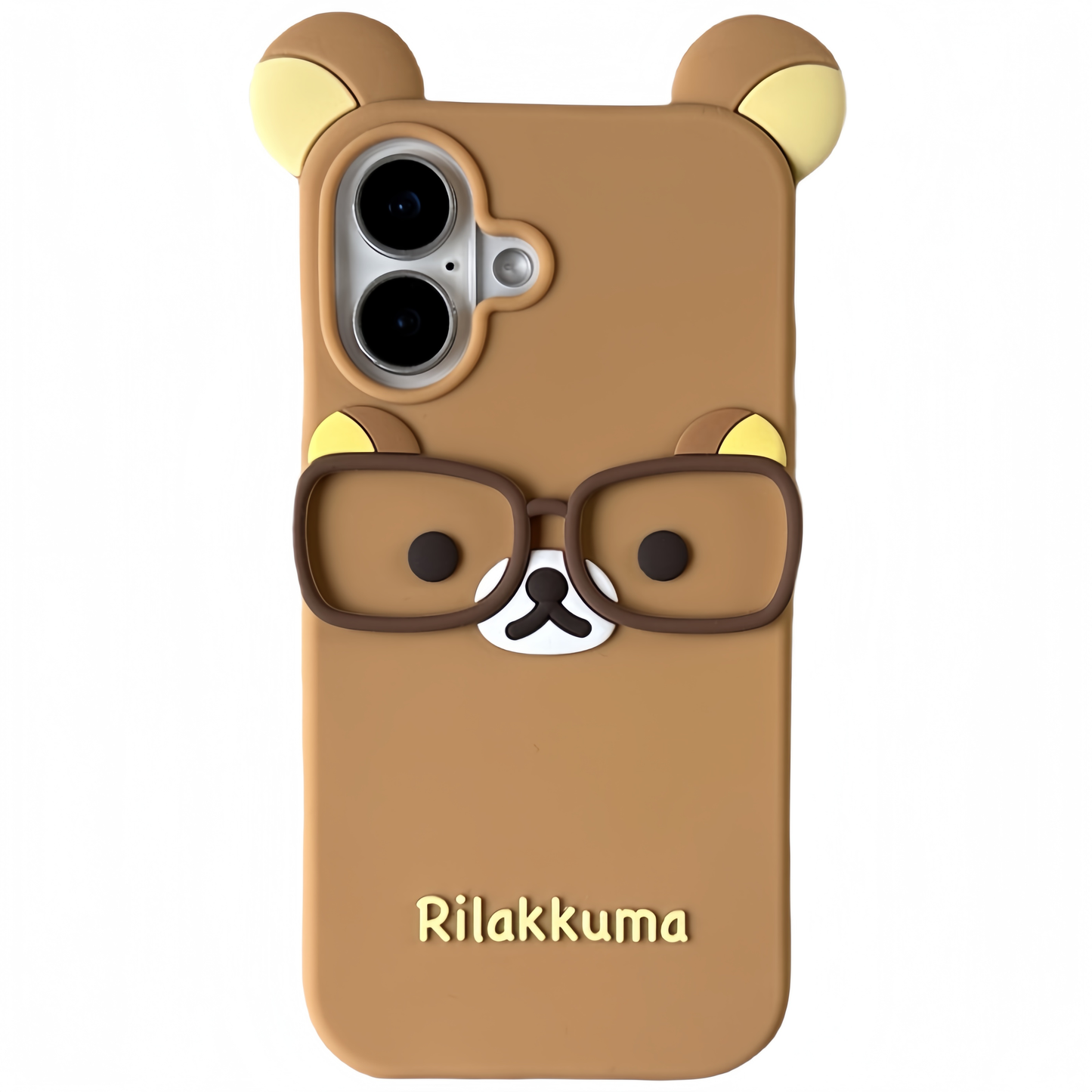 Glasses Bear Silicone Phone Case