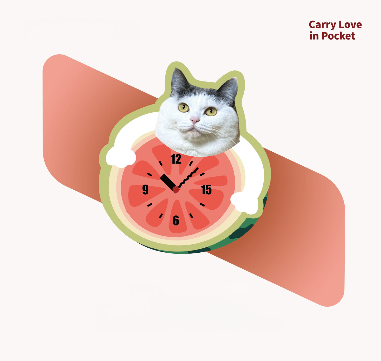 Custom Pet Photo Wall Clock