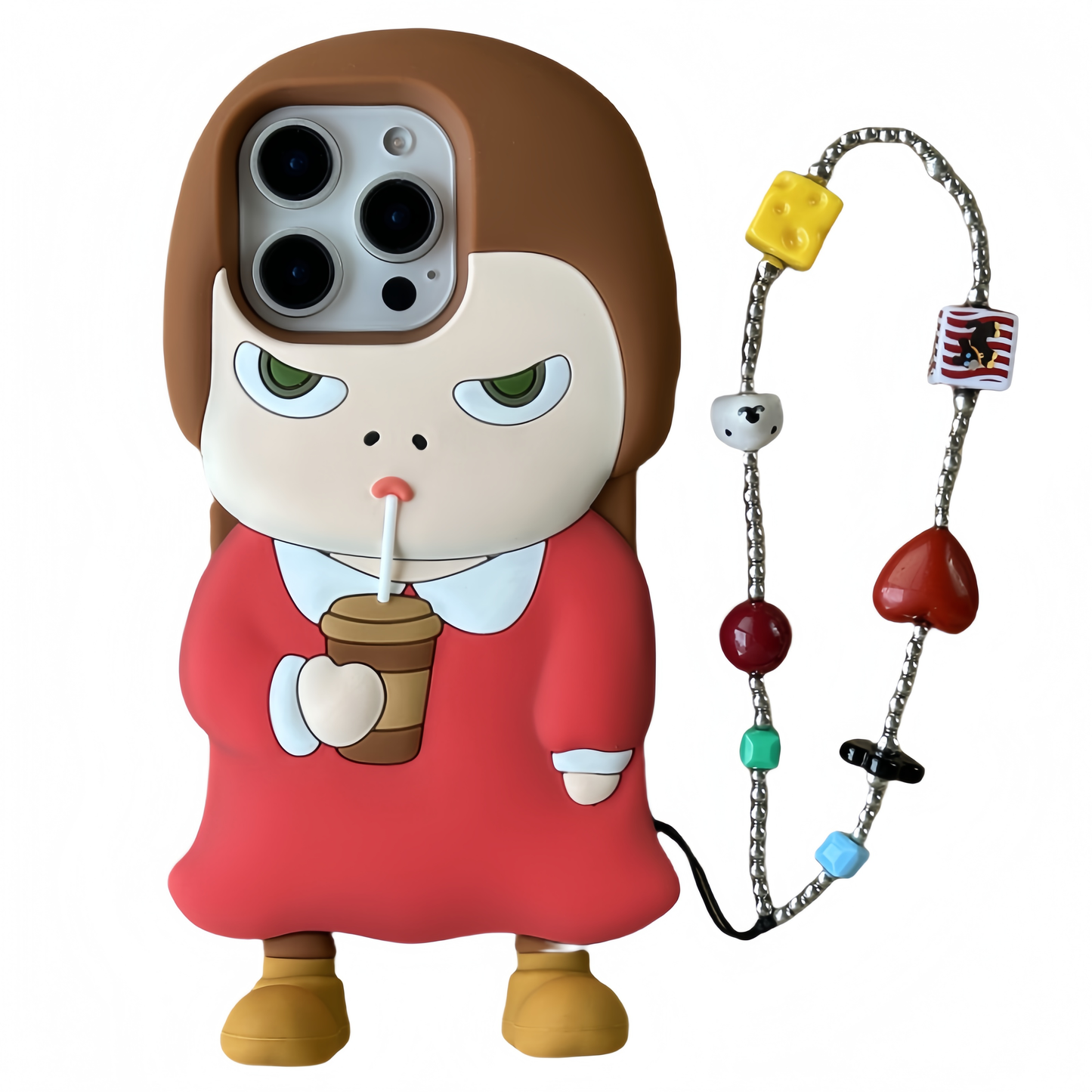 Angry Little Girl Silicone Phone Case