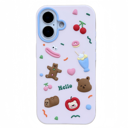 Cherry Bear Silicone Phone Case