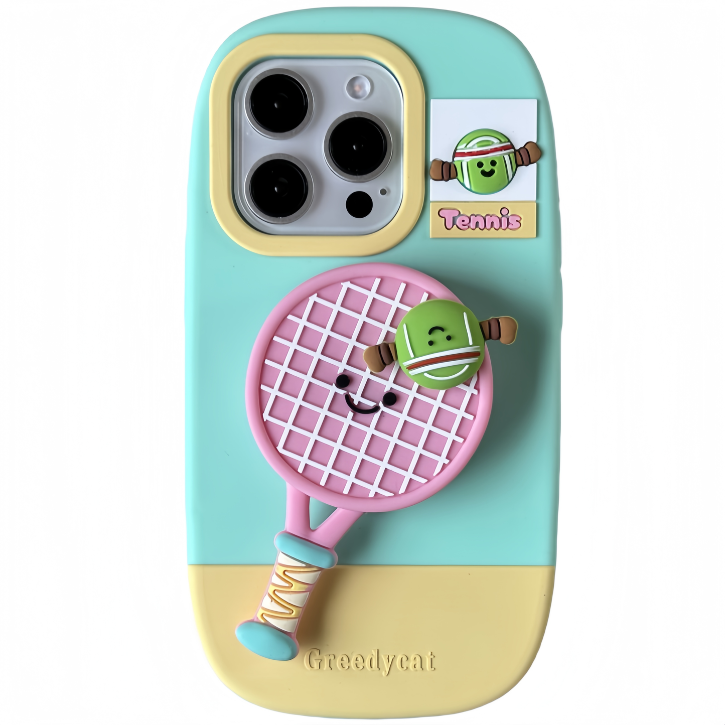 Badminton and Tennis Stand Silicone Phone Case