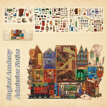 Magic World 3D Sticker | 2 Cute Miniature Scenes