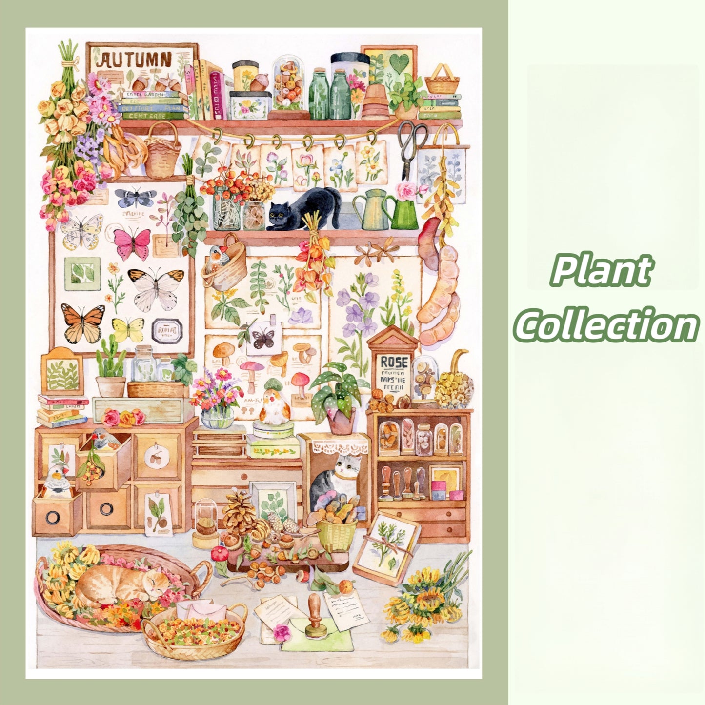Leisure Time 3D Sticker | 2 Cute Miniature Scenes