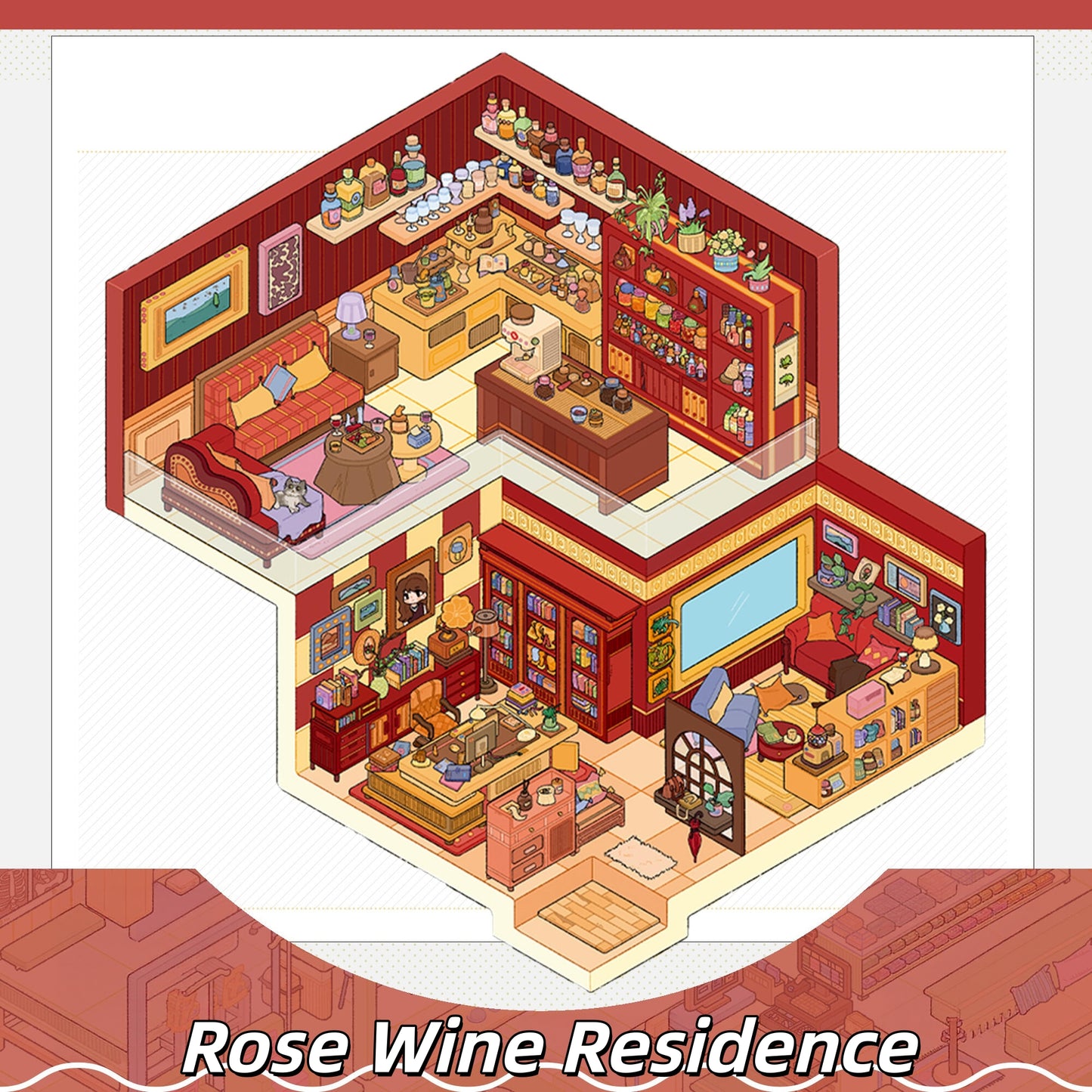 Nature’s Rooms 3D Sticker | 5 Cute Miniature Scenes