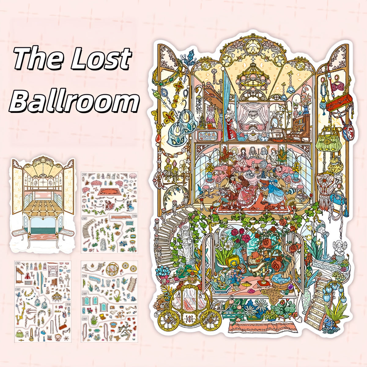 Lost and Found 3D Sticker | 2 Cute Miniature Scenes