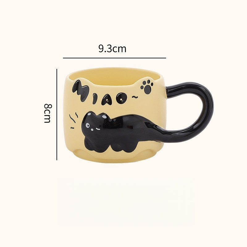 Black Kitty Ceramic Mug