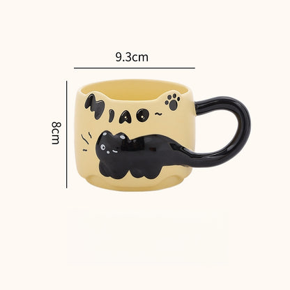 Black Kitty Ceramic Mug