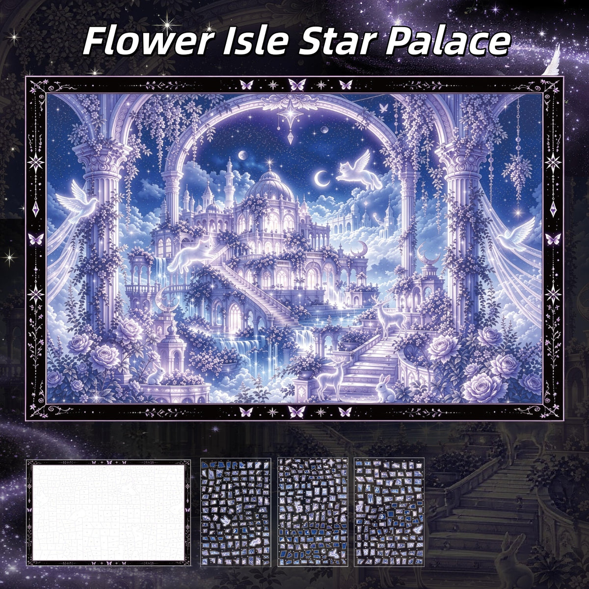 Lost Palace Series 3D Sticker | 2 Cute Miniature Scenes