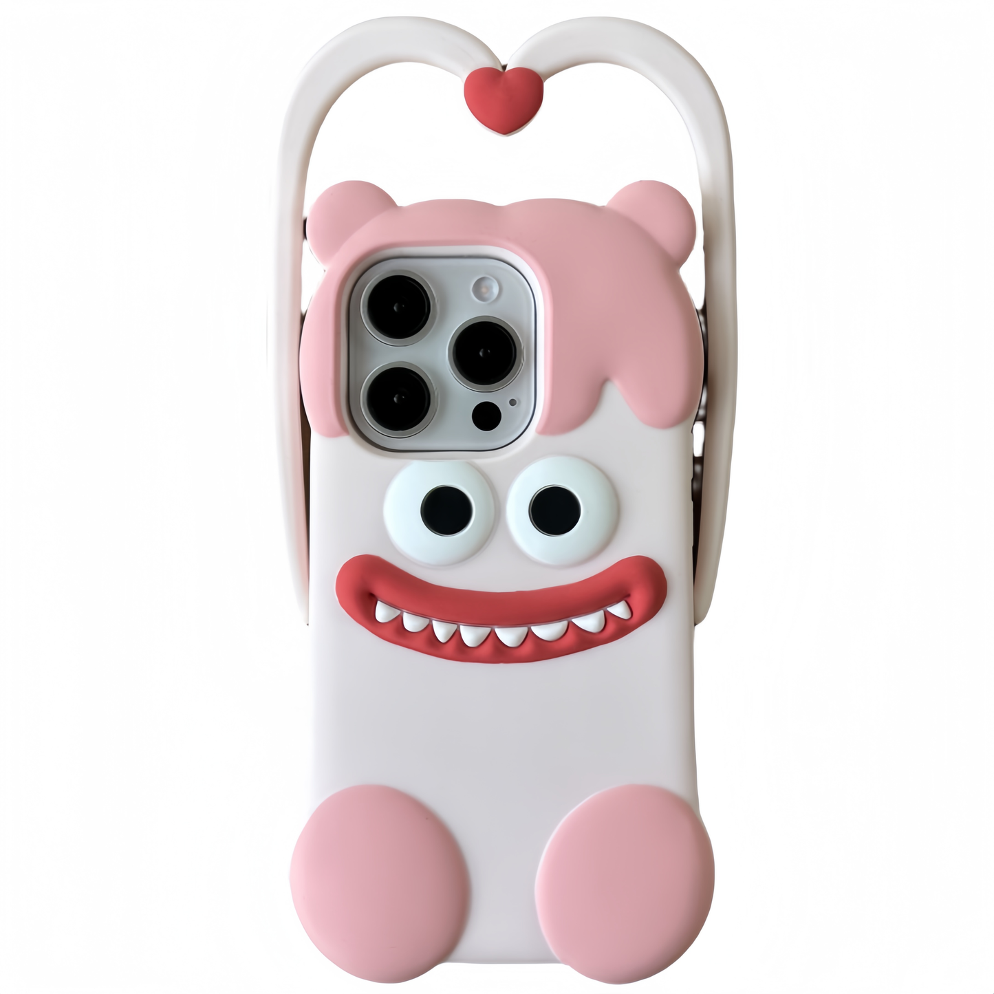 Heart-Handing Little Monster Silicone Phone Case
