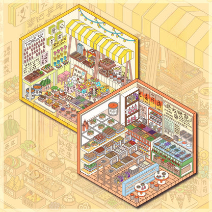 Campus Notes 3D Sticker | 2 Cute Miniature Scenes