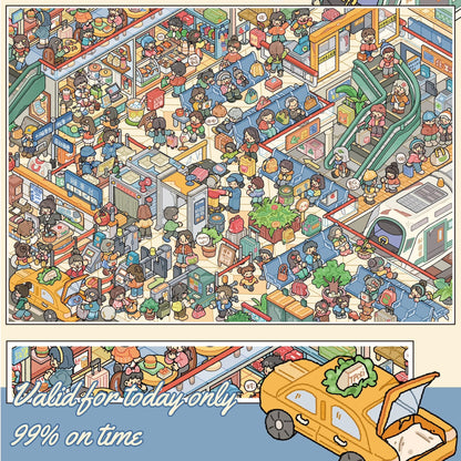 Busy Daily 3D Sticker | 4 Cute Miniature Scenes
