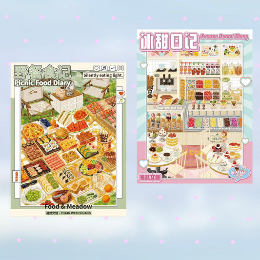 Summer Encounters 3D Sticker | 3 Cute Miniature Scenes