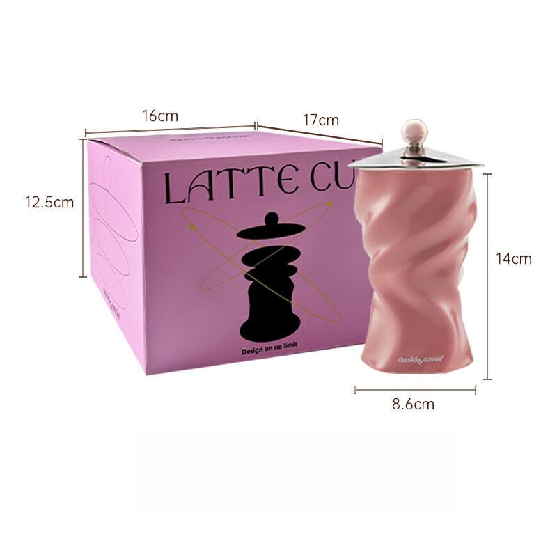 Ruffled Skirt Ceramic Latte Cup