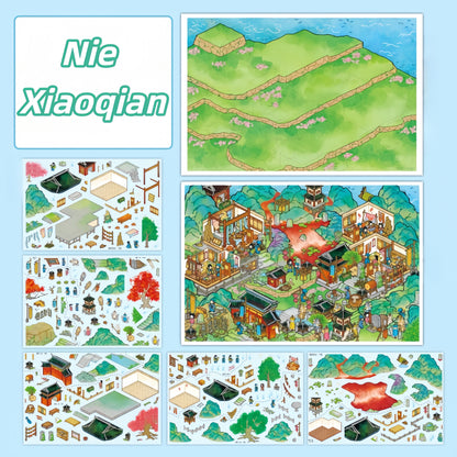 Strange Tales 3D Sticker | 2 Cute Miniature Scenes