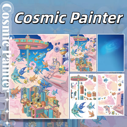 Ephemeral Infinity 3D Sticker | 2 Cute Miniature Scenes