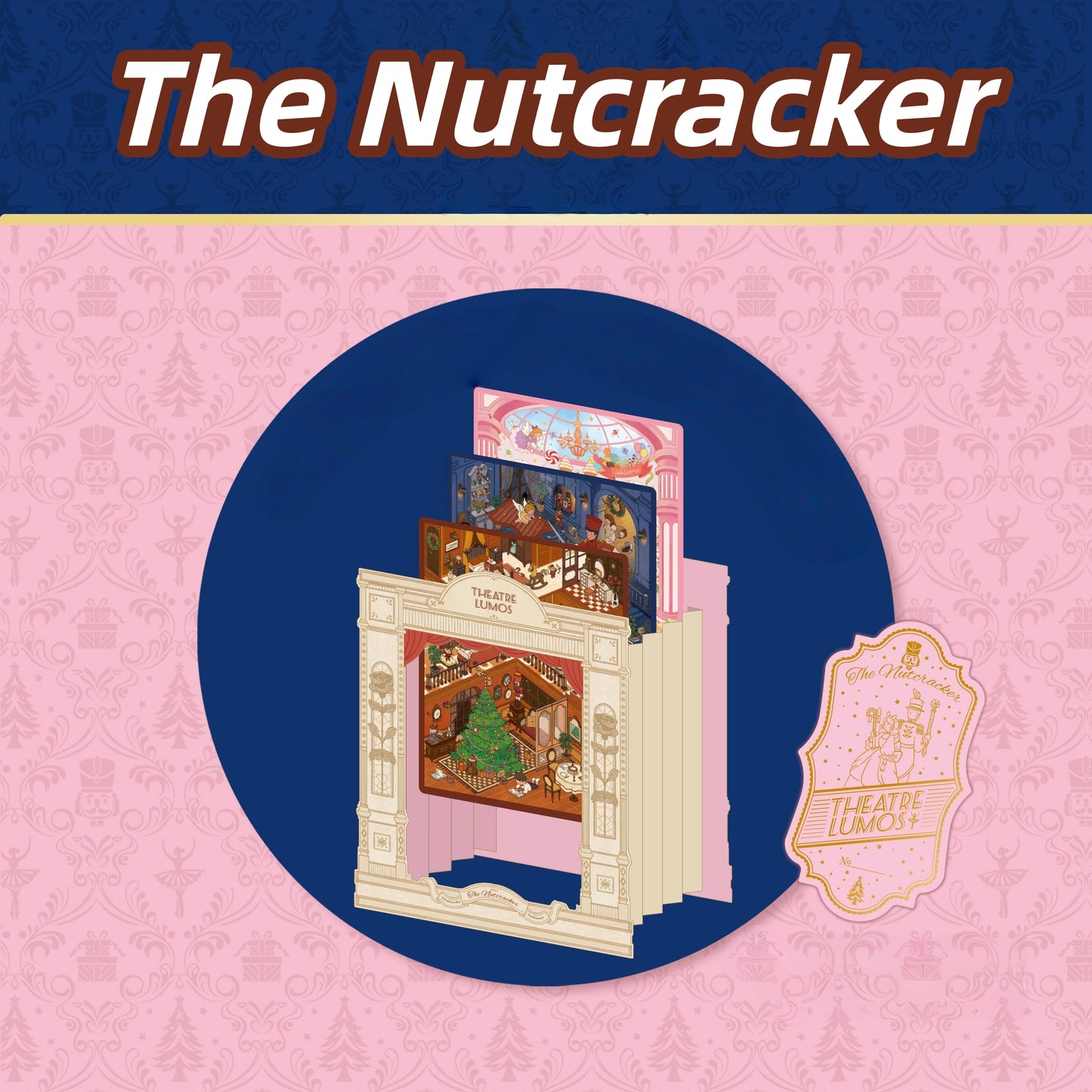 The Nutcracker 3D Sticker | 3 Cute Miniature Scenes