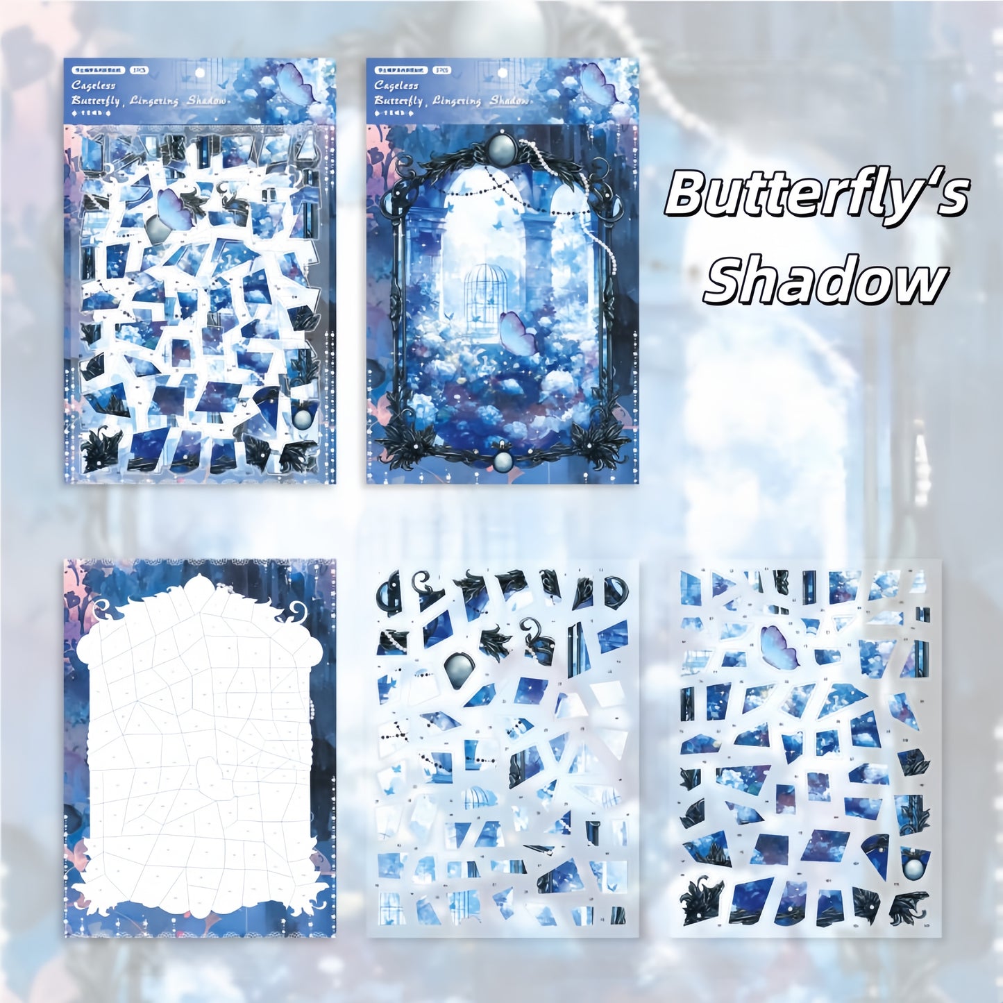 A Butterfly's Dream 3D Sticker | 3 Cute Miniature Scenes