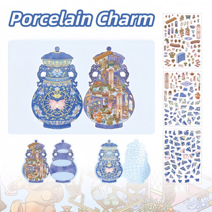Enchanted Dreamscape 3D Sticker | 4 Cute Miniature Scenes