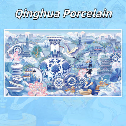 Chinese Culture 3D Sticker | 3 Cute Miniature Scenes
