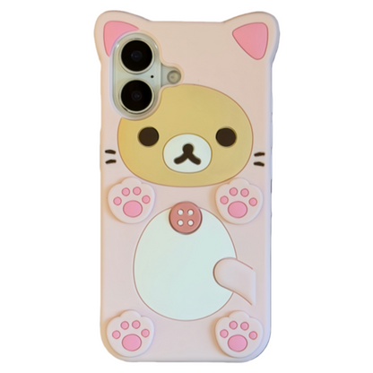 Cute Bear Silicone Phone Case