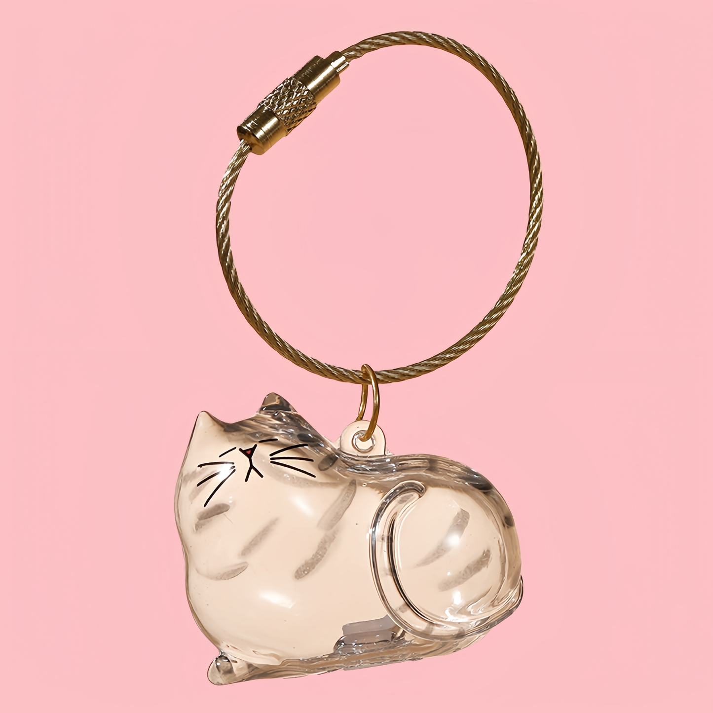 Puppy Kitty Hair Pendant Key Chain