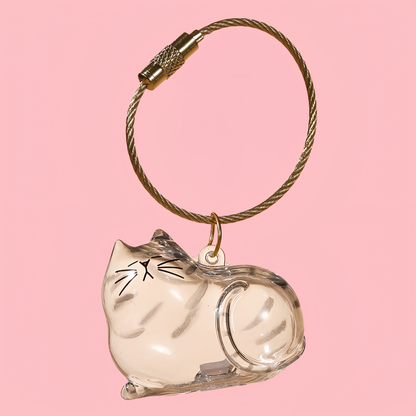 Puppy Kitty Hair Pendant Key Chain