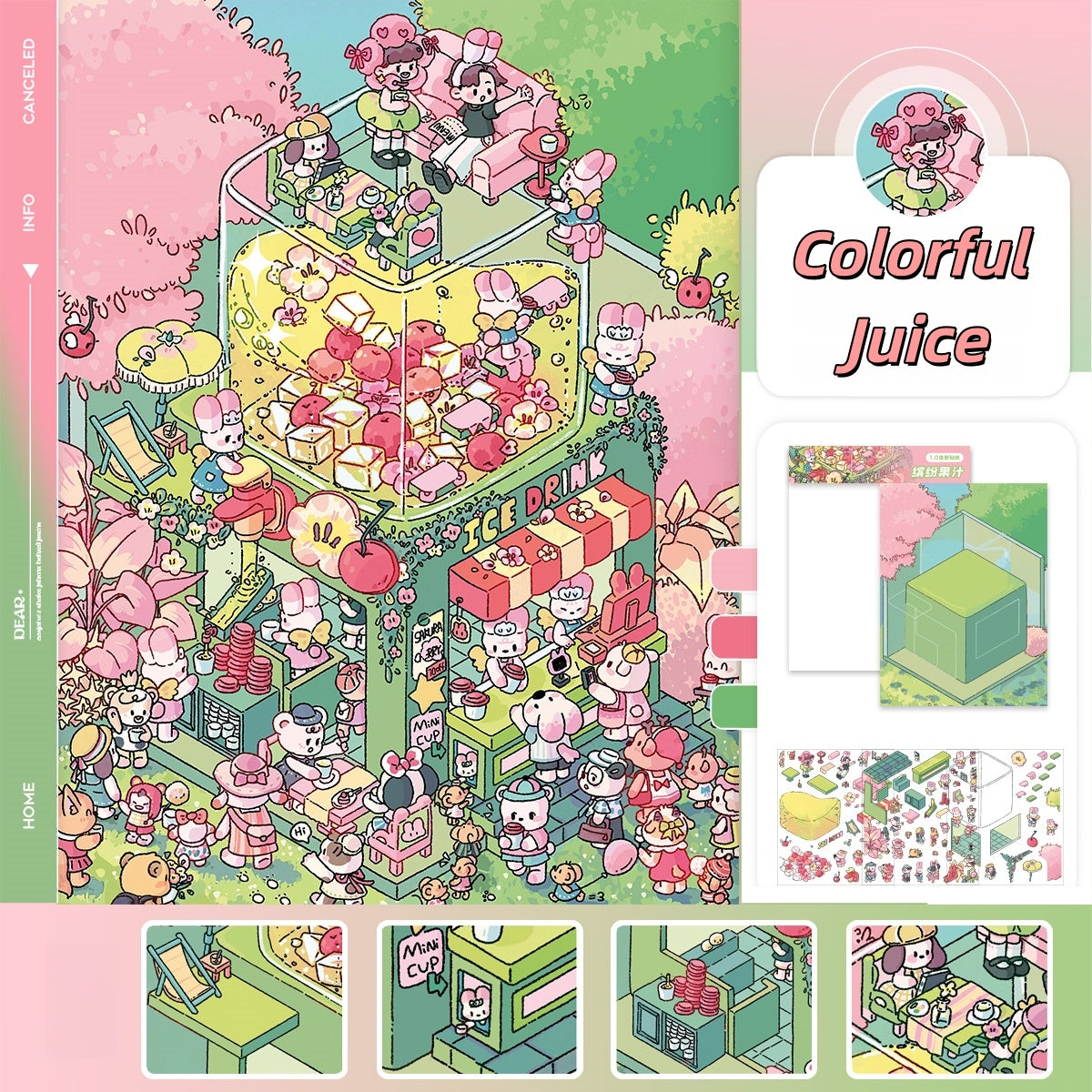 Paperfairy Tale 3D Sticker | 5 Cute Miniature Scenes