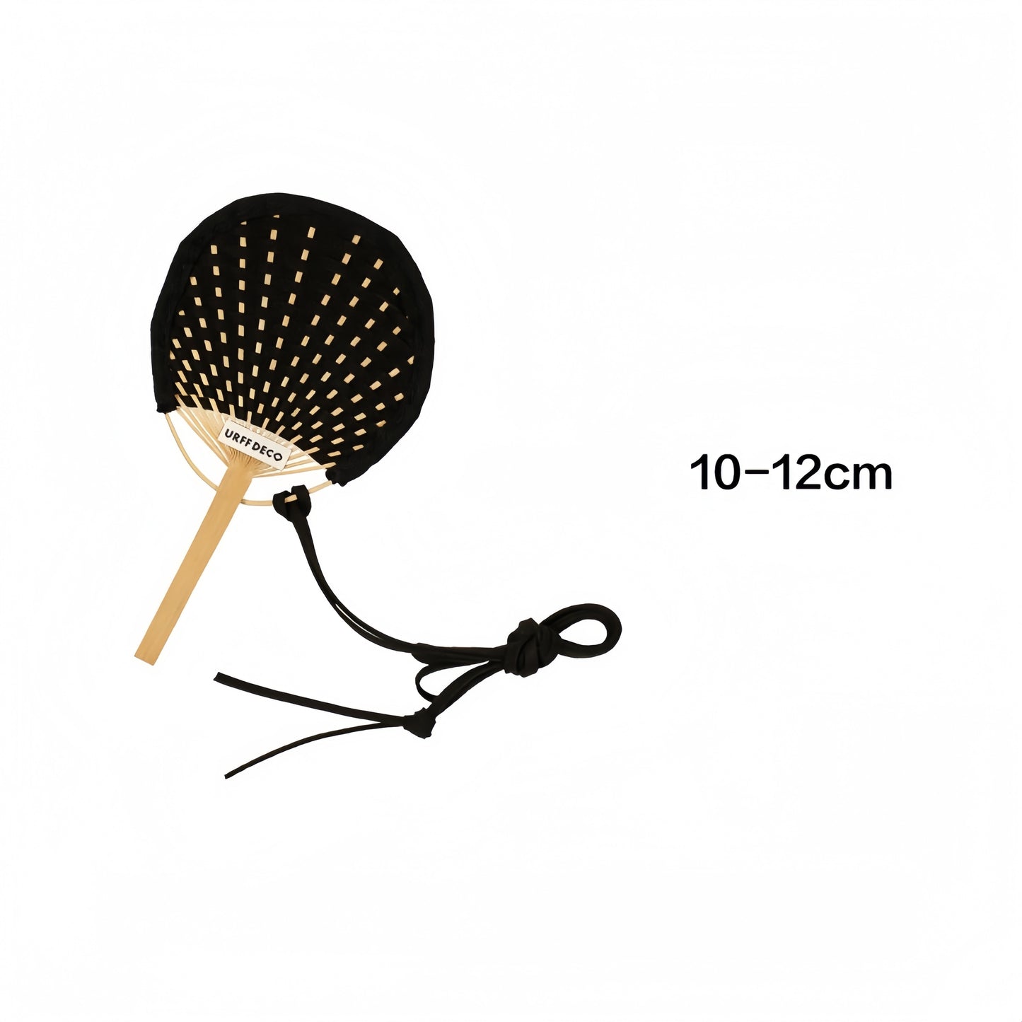 Handmade Leather Cord Woven Bamboo Fan