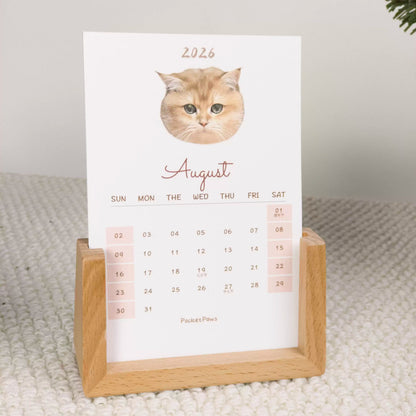 Custom Pet Photo Desktop Calendar