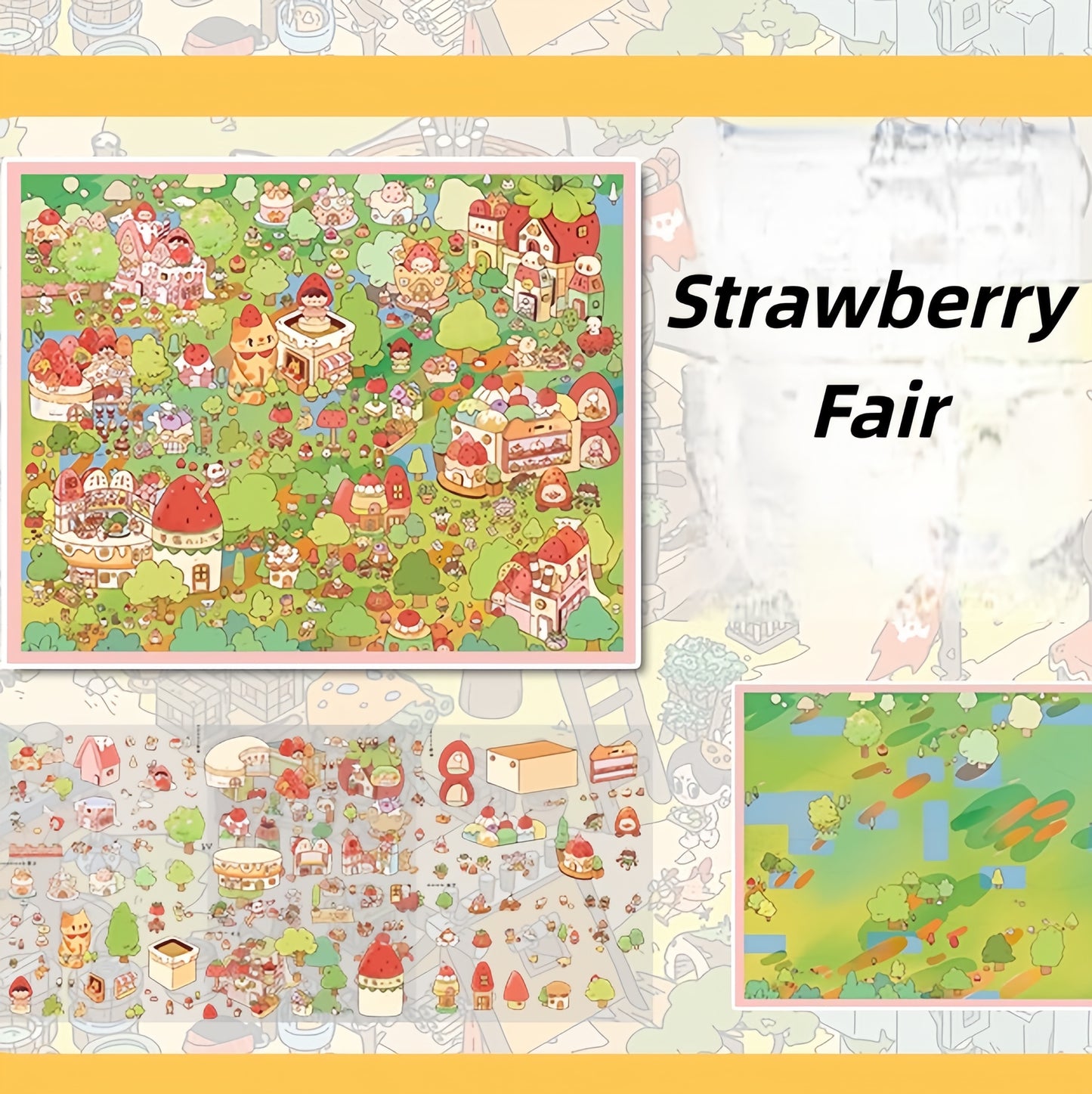 Gathering Glen 3D Sticker | 3 Cute Miniature Scenes