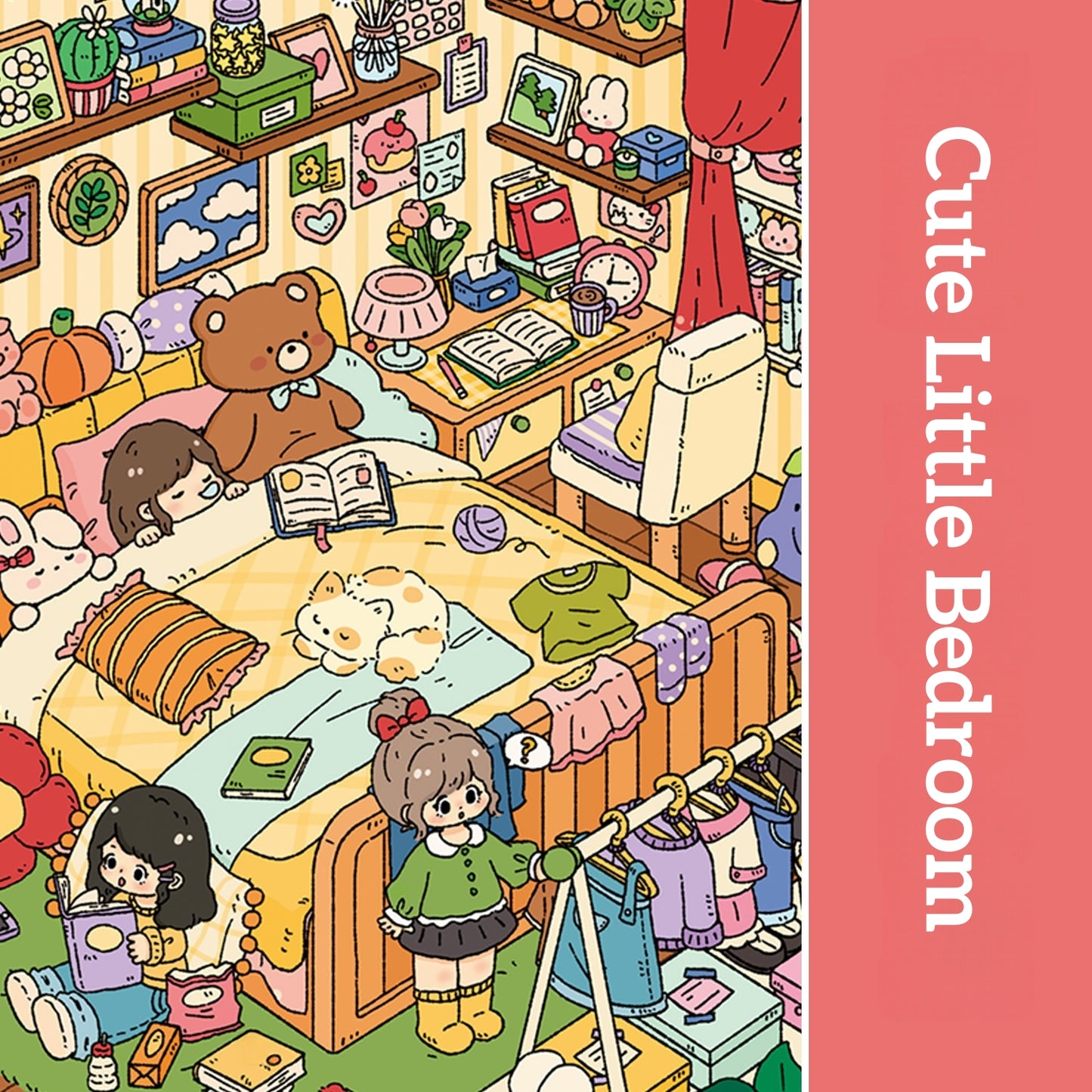 Cozy Little Room 3D Sticker | 2 Cute Miniature Scenes